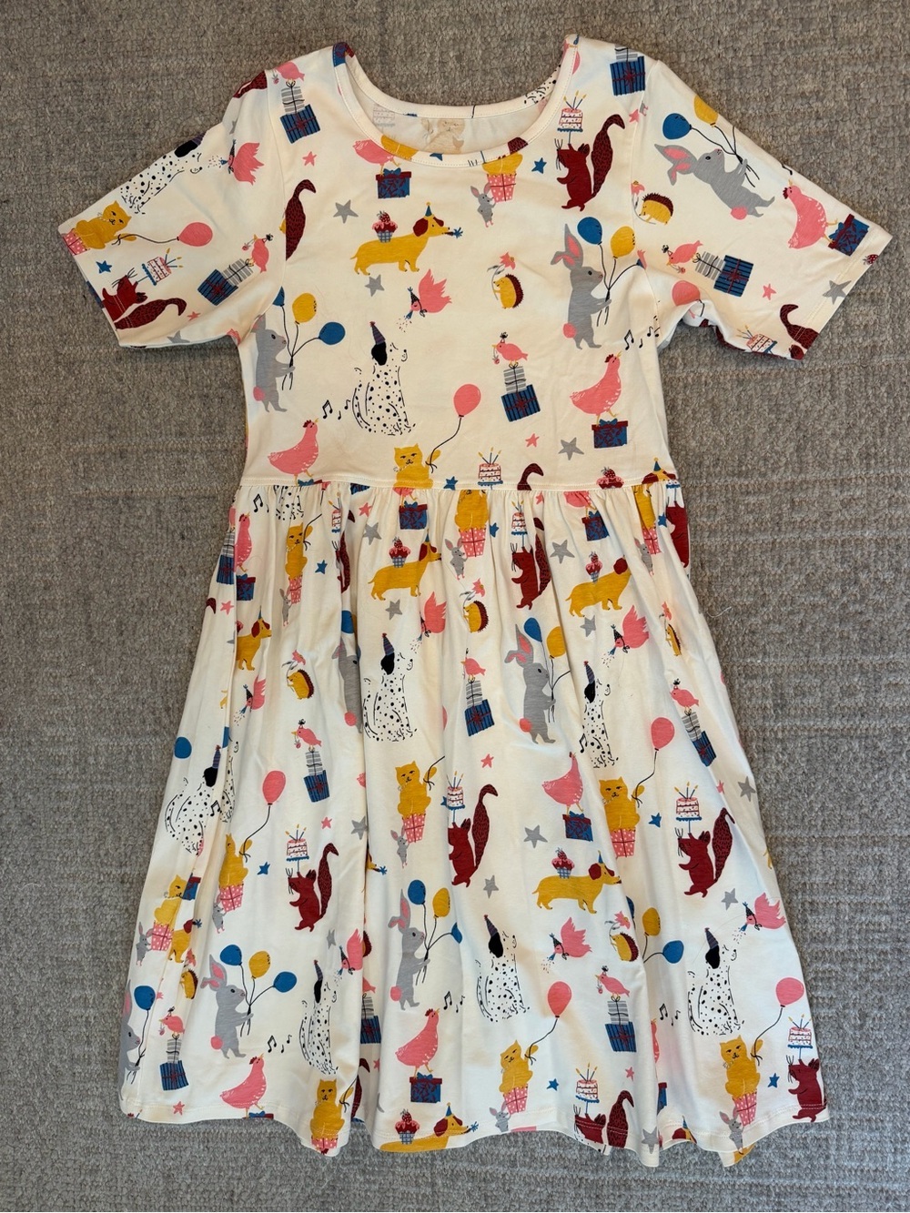 NWOT Pink Chicken Steph knit birthday animal dress size 14